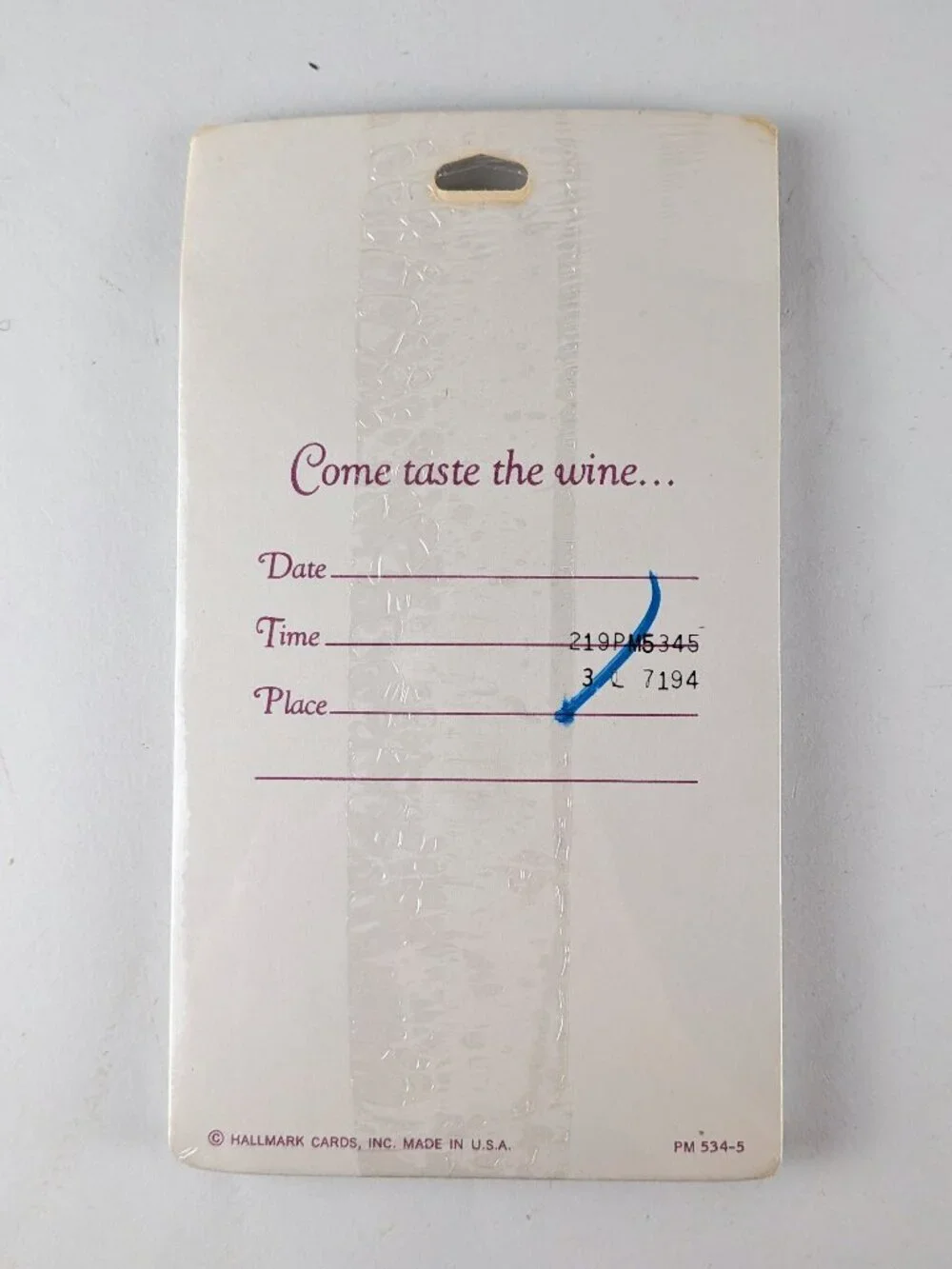 Vintage SEALED Hallmark Wine Tasting 8pk Party Invitations